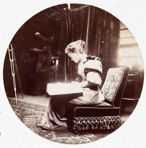 Woman reading, about 1890 National Media Museum – Kodak Gallery Collection